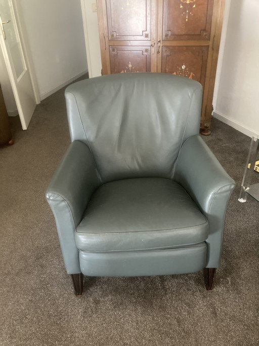Bench leren fauteuil