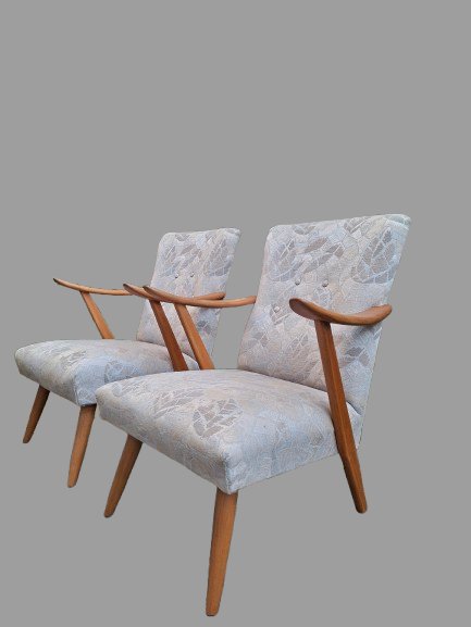 2 chaises design danoises 1950