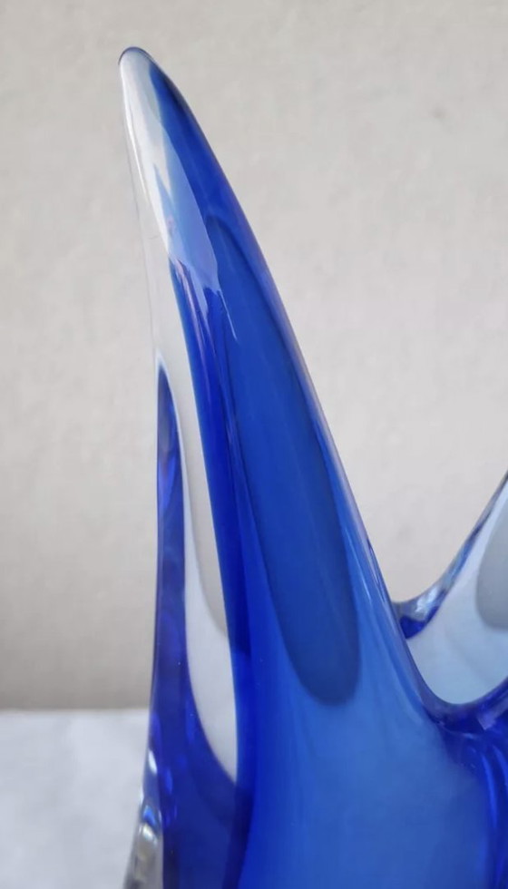 Image 1 of Murano Blue Vase