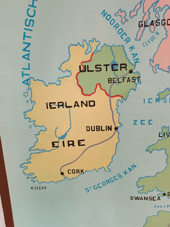 Image 1 of Mappa scolastica d'epoca, Gran Bretagna