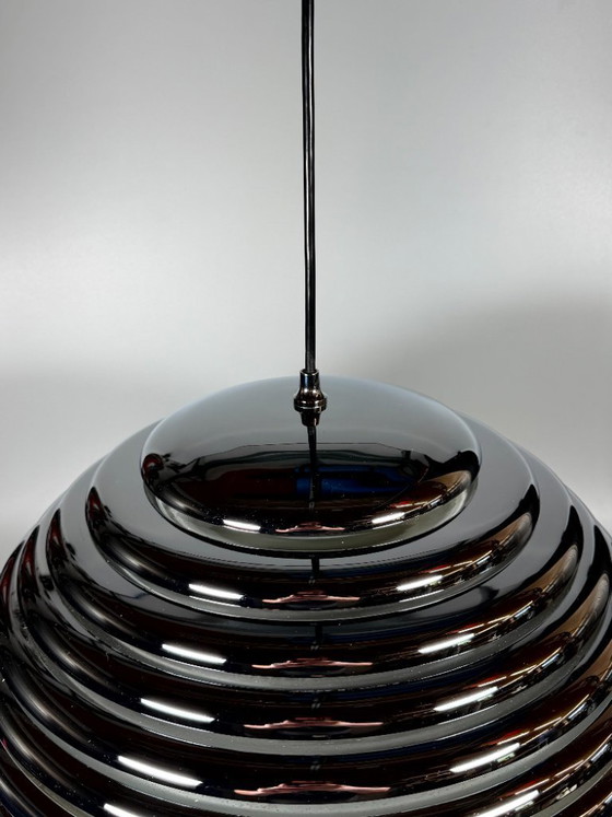 Image 1 of 60er 70er Jahre Deckenlampe Staff Leuchten Kazuo Motozawa Saturno Chrom Design
