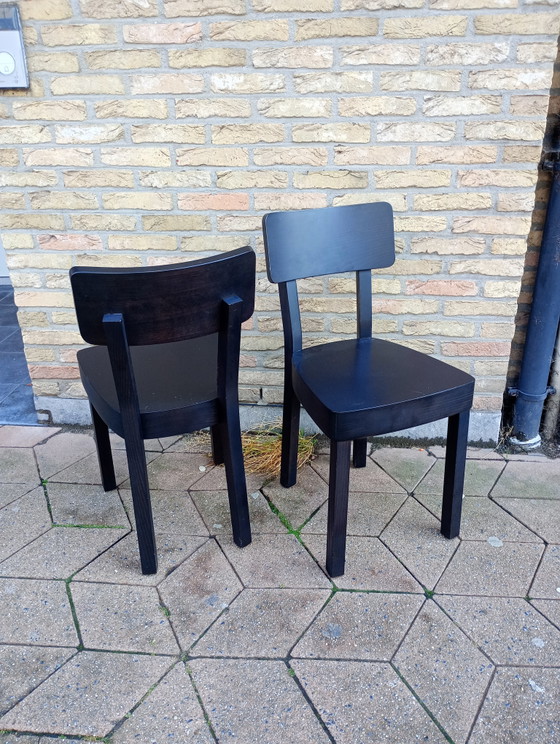 Image 1 of Paola navone gervasoni Italia chaises 123 noir 4 pcs 