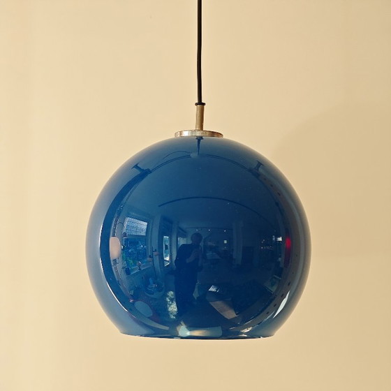 Image 1 of Vintage Peill & Putzler Galaxy Blue hanglamp