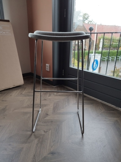 Cappellini Tabouret de bar Hi pad tissu oceanic