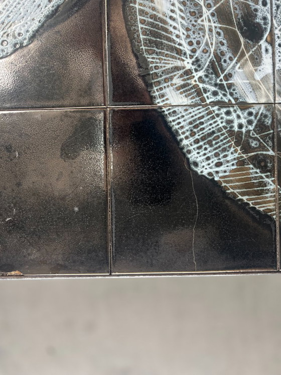Image 1 of Coffee table, Belarti Tile table with chrome frame
