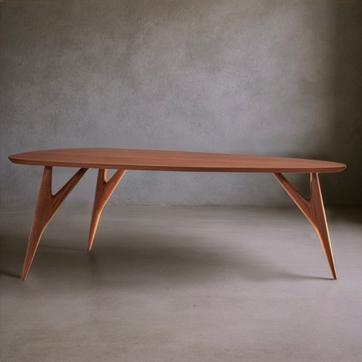 GREYGE TED Mahagoni-Esstisch 240 cm - Handgefertigtes Massivholz-Sapelli, italienisches Design