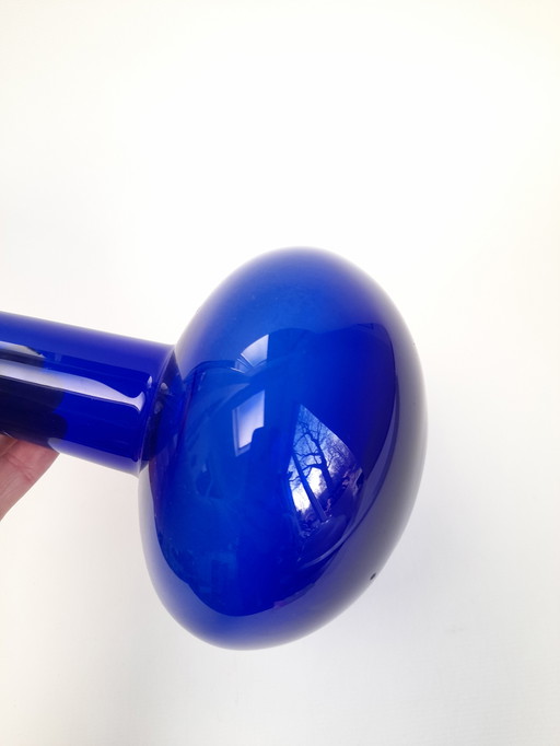 Vaso blu Per Lütken per Holmegaard anni '60