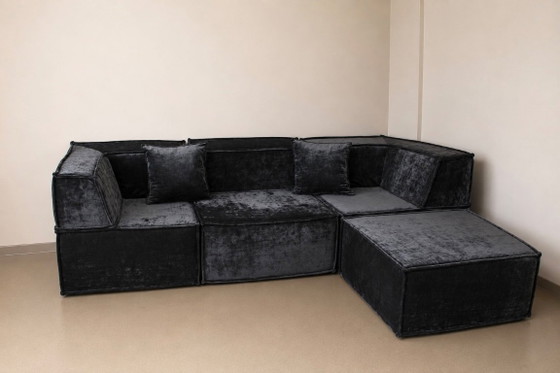 Spedizione gratuita, Nuovo, Modulare, Stile vintage di metà secolo – Divani modulari, Velvet (photo 4 of 5)