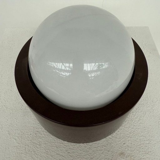 Glass bulb ceiling/wall lamp 1950s
