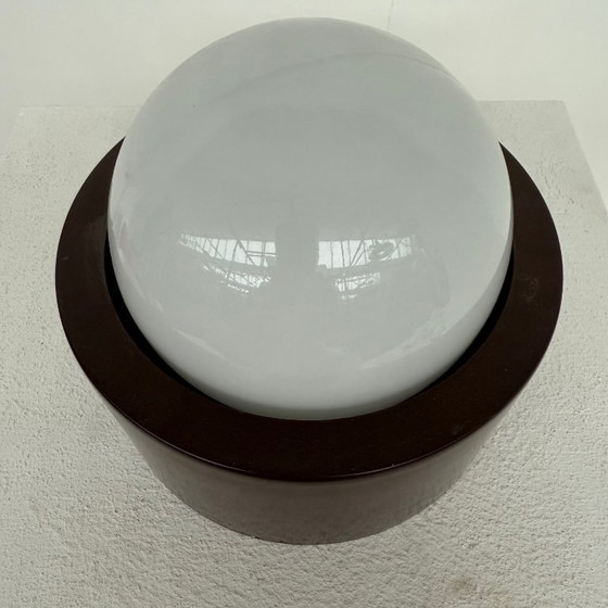 Image 1 of Glaskolben Decken-/Wandlampe 1950er Jahre