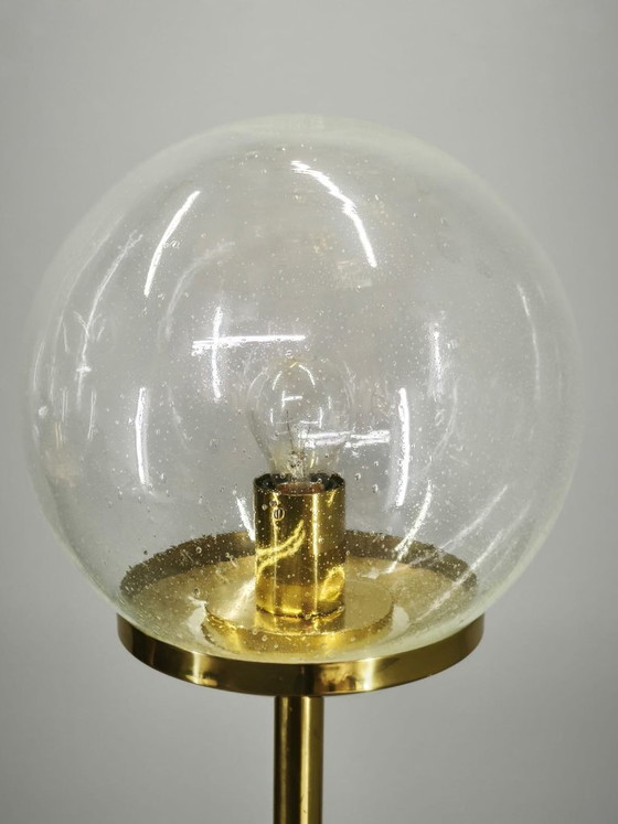 Pair of Space Age Bubble Glass and Brass Floor Lamps, 1970s – Floor lights, Metal (photo 8 of 14)