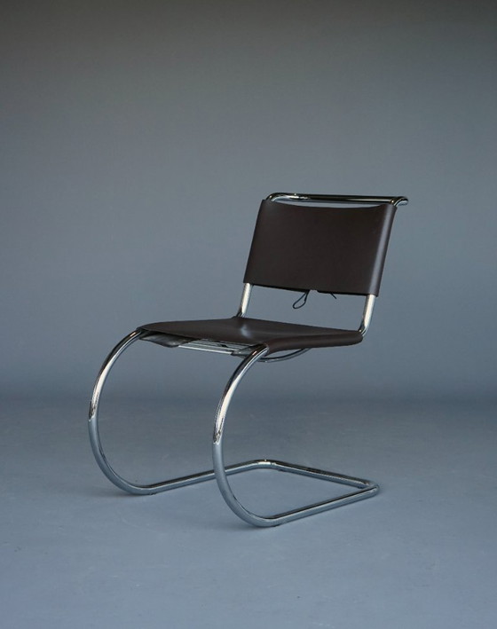 Image 1 of x4 Freischwinger MR 10 im Stil von Ludwig Mies van der Rohe, 1990er Jahre