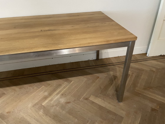 Image 1 of Tavolo da pranzo Ethnocraft con gambe cromate