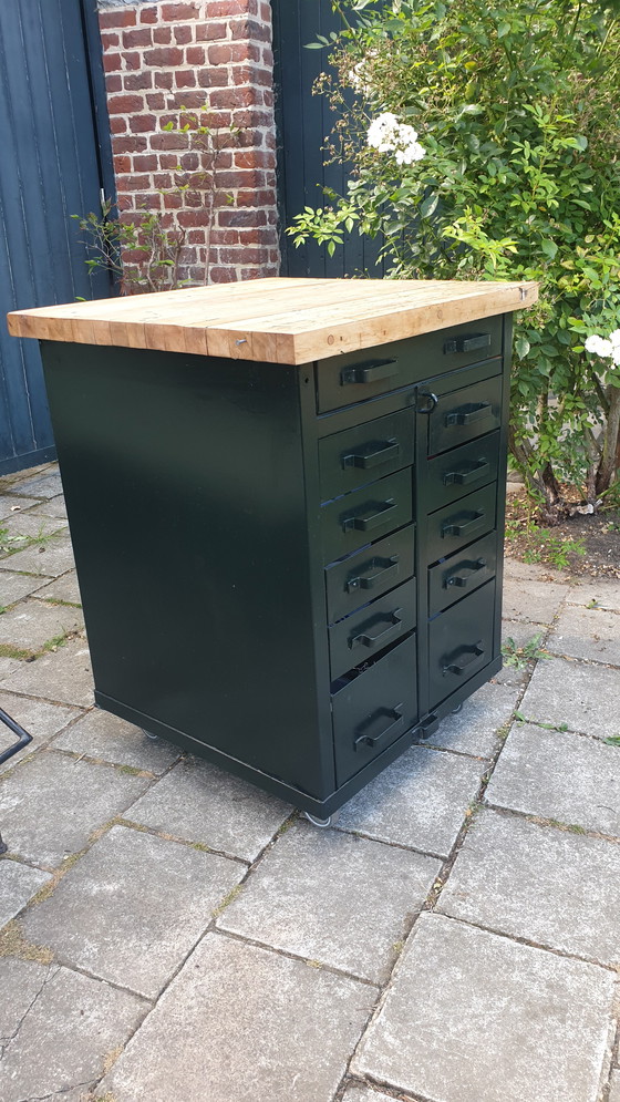 Image 1 of Cassettiera industriale/isola da cucina/banco da lavoro