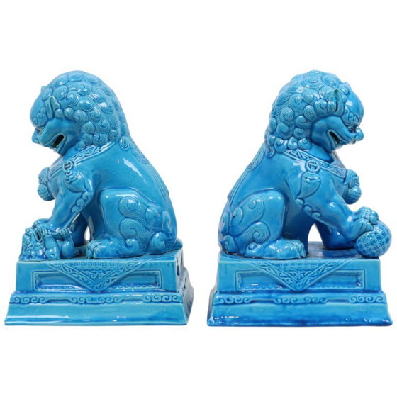Image 1 of Groot Koppel Tempelleeuwen Foo Dogs