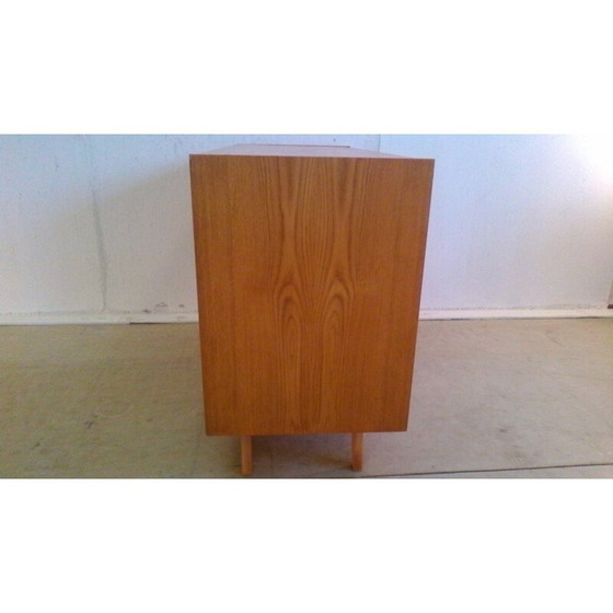 Image 1 of Vintage black and white oak sideboard by Jiroutek interier, 1960