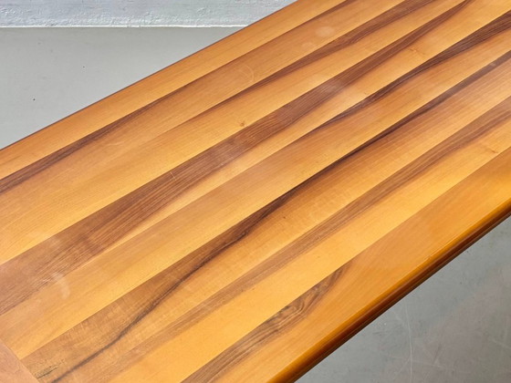 Image 1 of Sapporo dining set in walnut wood by Mario Marenco for Mobilgirgi, Italy, 1970s