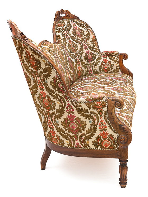 Image 1 of Walnut loveseat, 1930