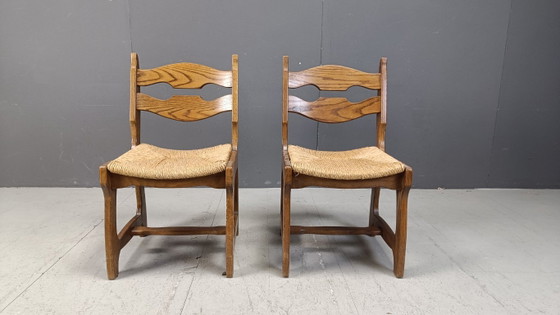 Sedie da pranzo vintage in rovere e vimini, anni '60 – Wood, Wicker (photo 6 of 10)