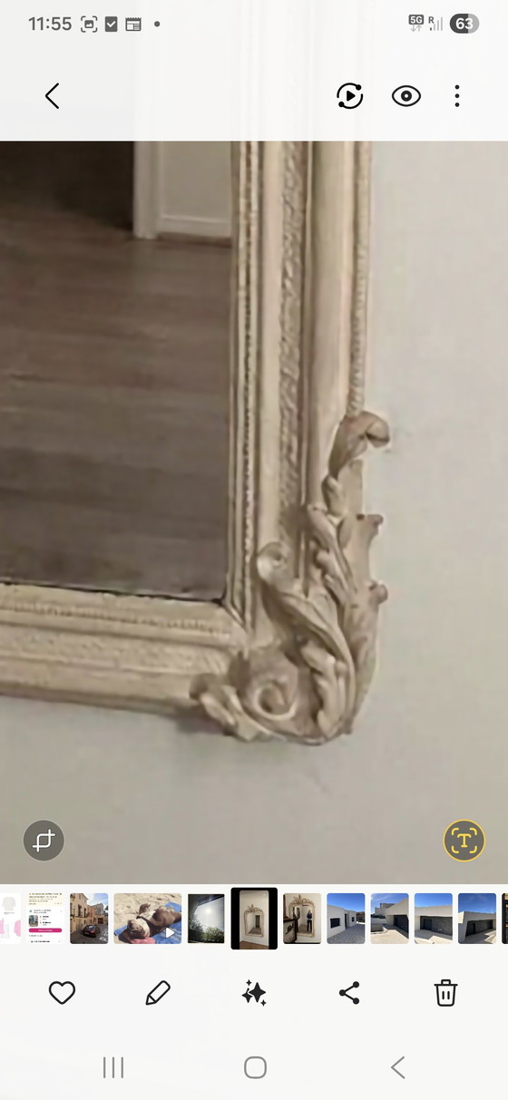 Image 1 of Vintage mirror with angel
