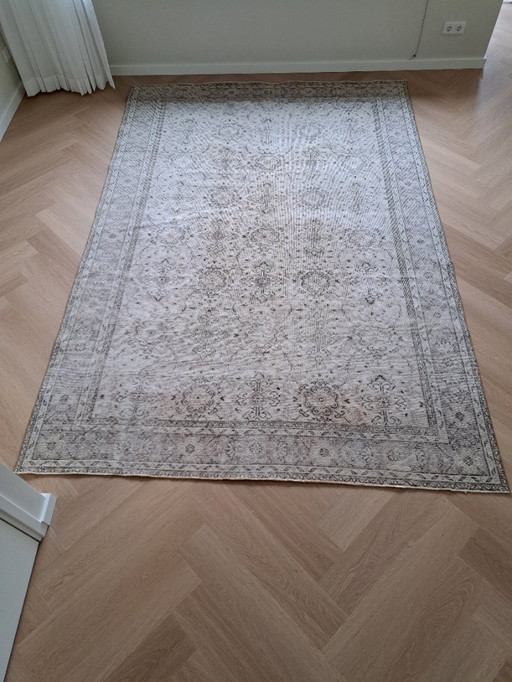Hand-knotted vintage rug from Iran