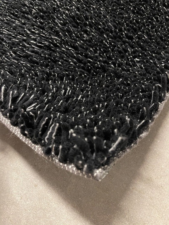 Image 1 of Brink en Campman Pinstripe Dots black rug 200x300