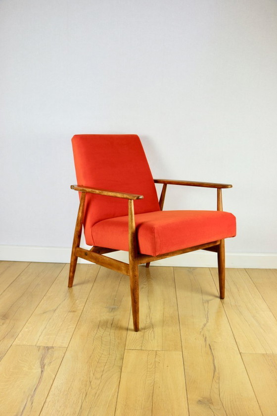 Image 1 of Fauteuil lounge Lis Orange par Henryk Lis, années 1970