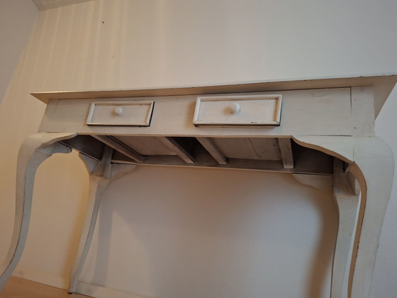 Beistelltisch / Schminktisch, Beistelltische, Holz, Creme (Foto 5 von 5)