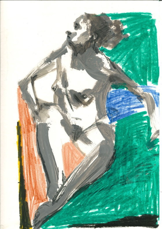 Image 1 of Model drawings (expressive/abstract)