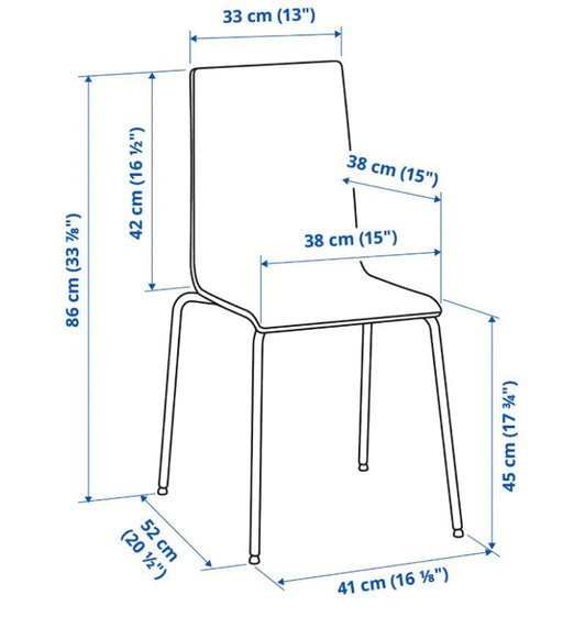 Schwarzer IKEA Stuhl "Martin" Modell