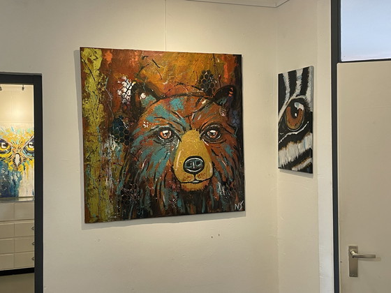 Image 1 of Abstract painting bear 1 by 1 m