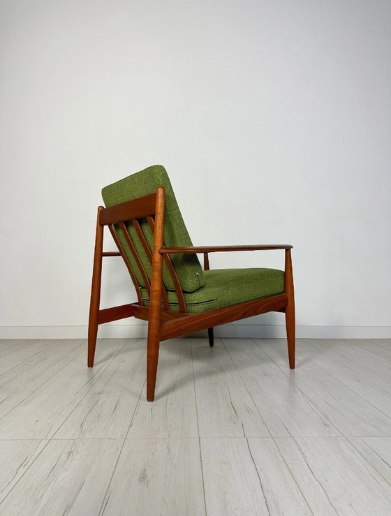 Image 1 of Vintage Model 118 Teakhouten Loungestoel van Grete Jalk voor France & Daverkosen, Deens design, jaren 1950