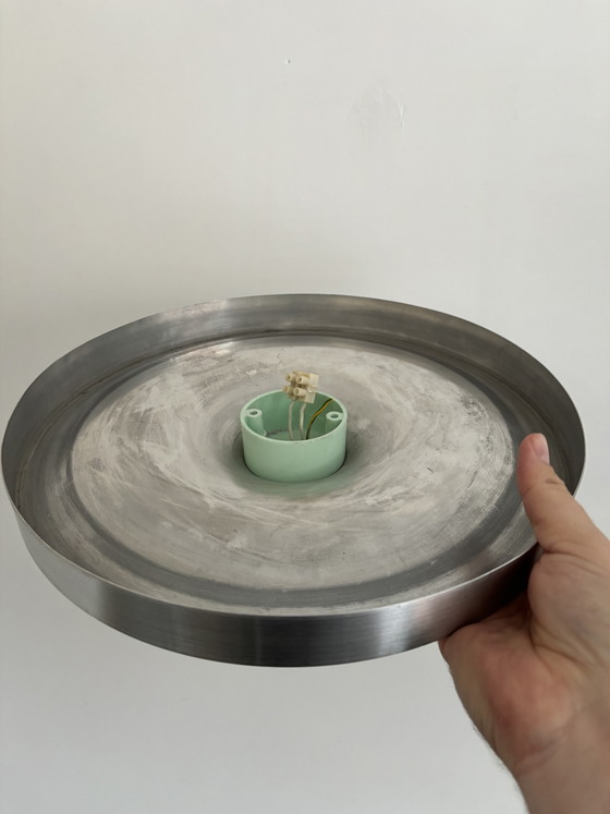 Vintage Space Age Ceiling or Wall light Discus 60s/70s – Aluminium (photo 11 of 11)