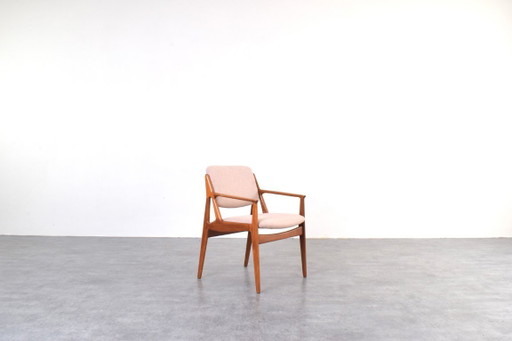 Mid-Century Teak & Wool Ella Armchair by Arne Vodder for Vamo Sønderborg, 1960s. – fauteuils, Wood