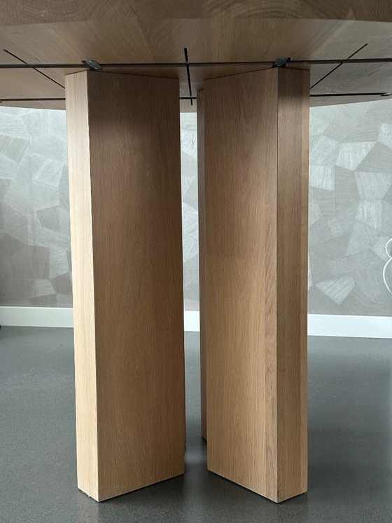 Image 1 of Enzo Luca round oak dining table Dex