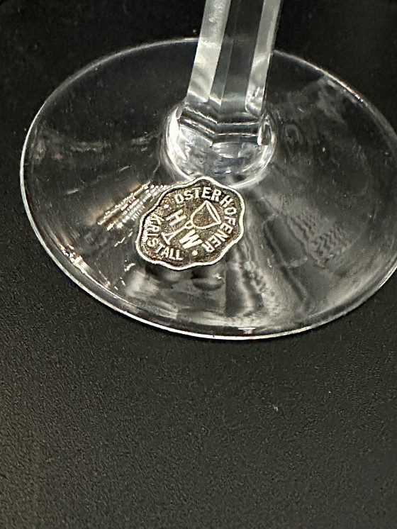 Image 1 of 6 x West Germany Likeurglazen Kristal 60s