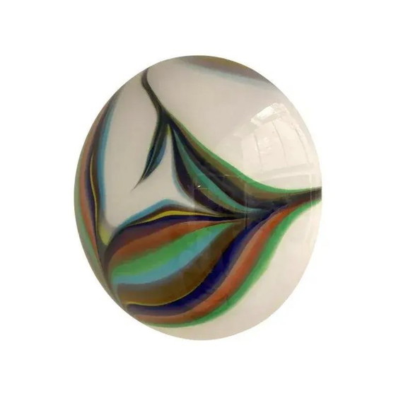 Image 1 of Apliques de pared de cristal de Murano blanco de Simoeng – Juego de dos unidades