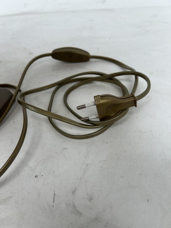 Bronze Vintage Table Lamp – Textile (photo 4 of 5)