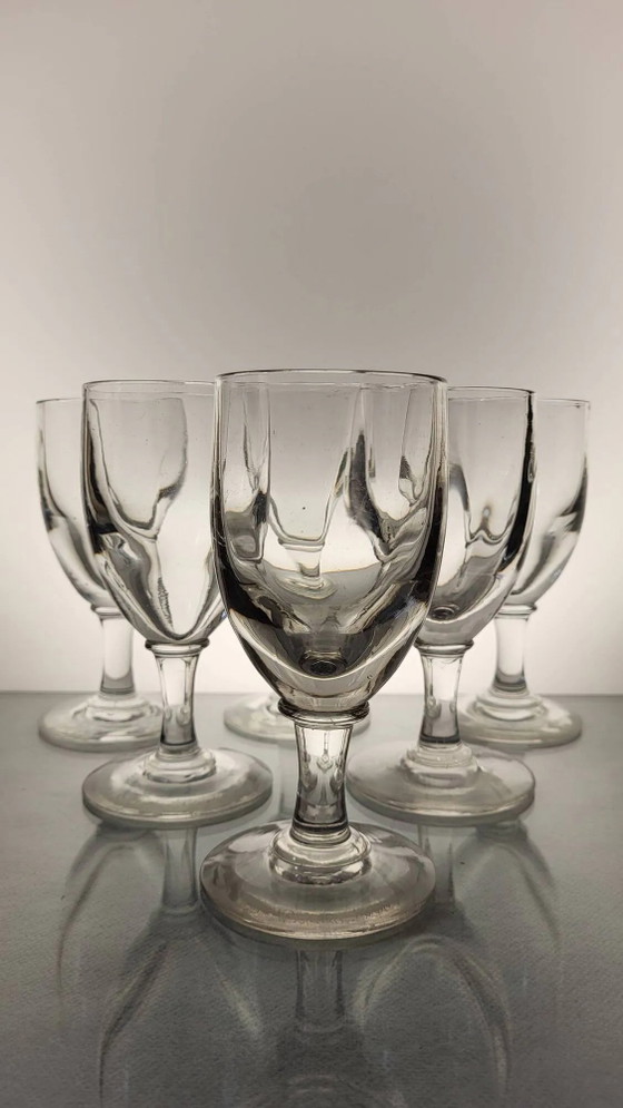 6 wine glasses Late 19th century – Glass & Decanter, Crystal (photo 5 of 5)