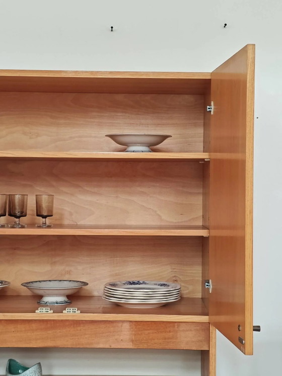 Antiker hoher Fernsehschrank, Kommodenschrank von Drevotex Zamberk. – Vitrine, Wood, Mid Century Modern (photo 13 of 22)