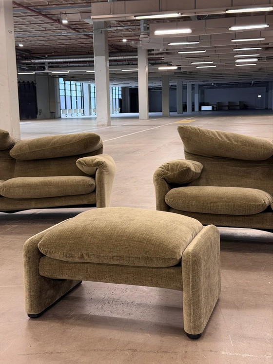 Cassina Maralunga Set | Green – 3-5 seaters, Textile (photo 12 of 14)