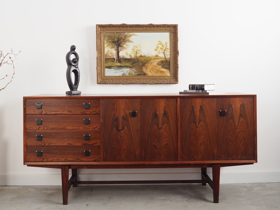 Image 1 of Peinture "The Road by the Pond", design scandinave, années 1970