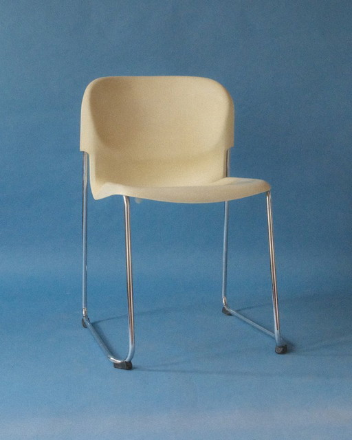 Off-white SM 400 Swing Chair, Gerd Lange, Drabert