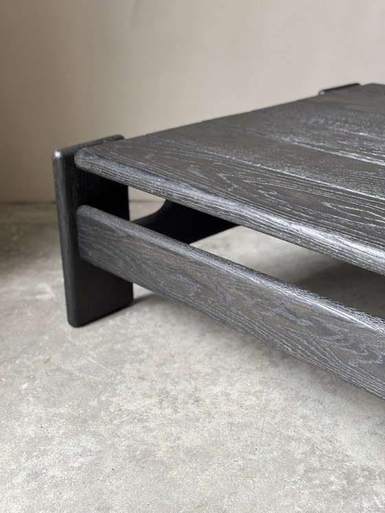 Image 1 of Black wooden coffee table - sleek and robust design