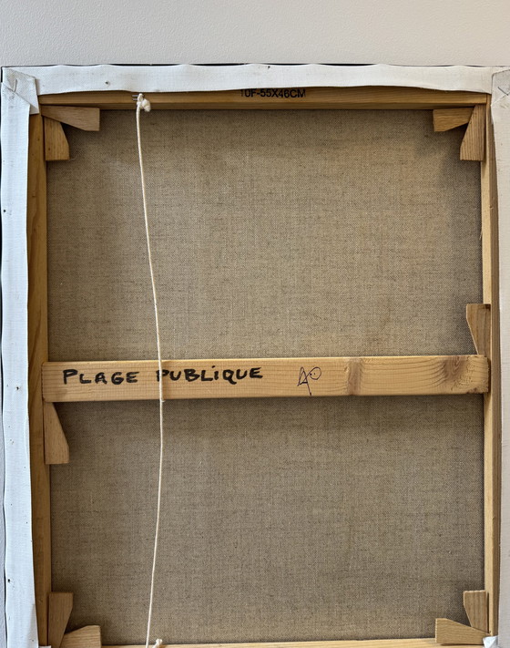 Image 1 of Painting "Plage Publique" Olivier Bour 2000s