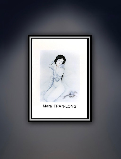Mara Tran Long: Nu Á La Rose. Offsetlithografie in uitstekende staat. 