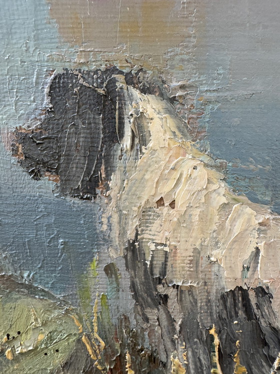 Image 1 of Tableau scène de chasse Suzette MEZIE