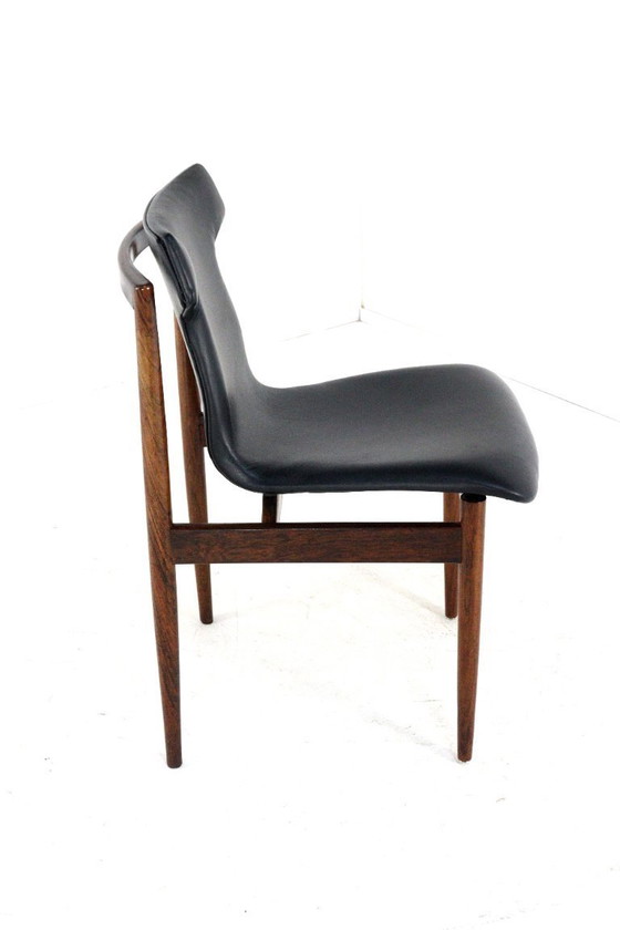 Image 1 of Set di 8 sedie Inger Klingenberg per Fristho Franeker rivestite vintage