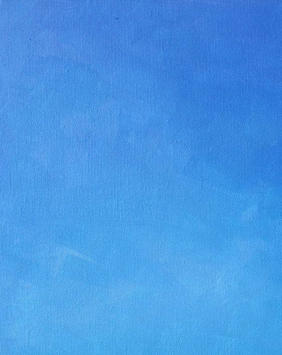 Original Oil Painting Modern Art Symbolism Sky Minimalism Flag – Paintings & Drawings, Canvas (photo 4 of 7)