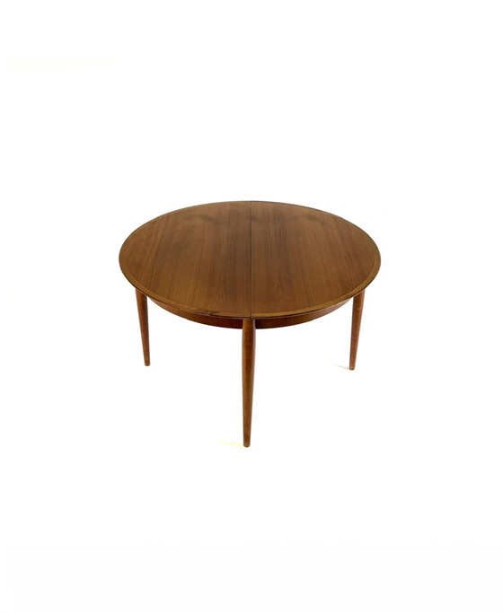 Image 1 of Vintage extendable walnut dining table, Lübke '60